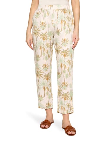 CARTOON Casual-Hose mit Gummizug in Nature/Green