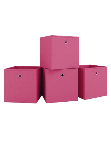 VCM  4er Set Faltbox Klappbox Aufbewahrungsbox Boxas in Pink