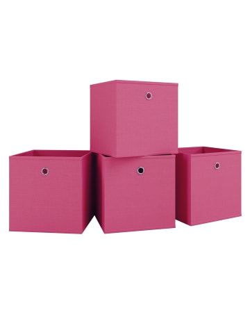VCM  4er Set Faltbox Klappbox Kiste Boxas in Pink