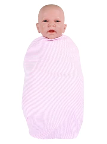 TupTam Baby Pucktuch Babydecke in rosa