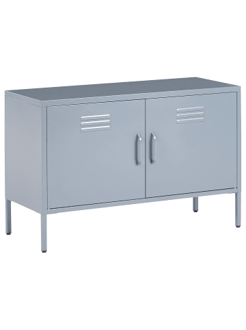 Beliani Büroschrank URIA in Grau - (W) 100 x (H) 65 x (L) 40 cm