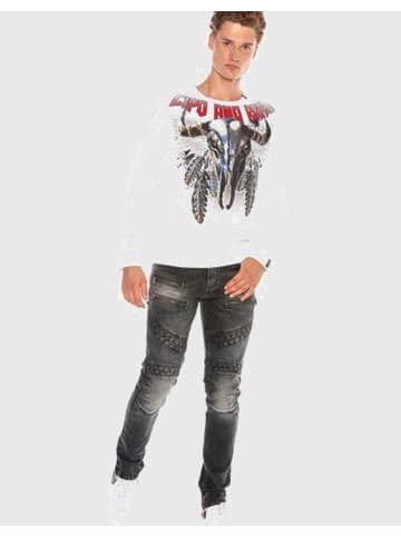 Cipo & Baxx Sweatshirts in WHITE