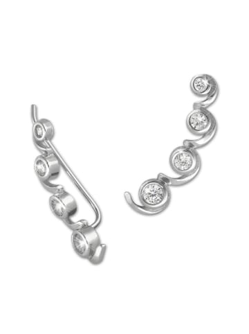 SilberDream Ohrringe 925 Sterling Silber Ear Cuff Welle Ohrklemme