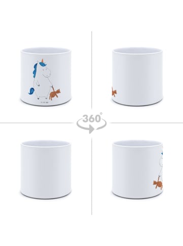 Mr. & Mrs. Panda Pflanzkübel Groß Einhorn Teddy ohne Spruch in Weiß