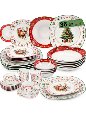 Sänger Kombiservice Bilgola Christmas Design - 36 teilig aus Porzellan