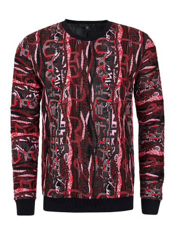 Rusty Neal Streetwear Sweater im 90er New York Style in Rot