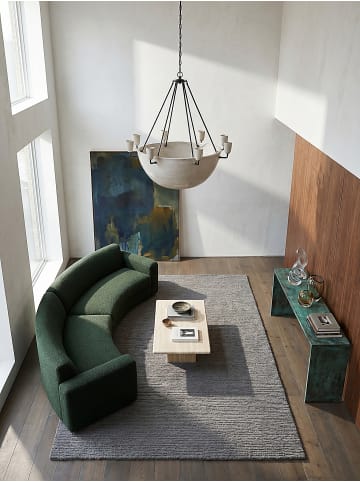 KADIMA DESIGN Teppich Wolle Handgetuftet ALNE Wohnzimmer Modern Wohnlich in Grau