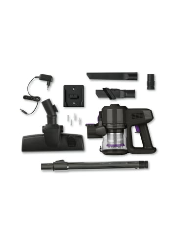 Clean Maxx Akku-Zyklon-Staubsauger 22,2V grau/lila  grau