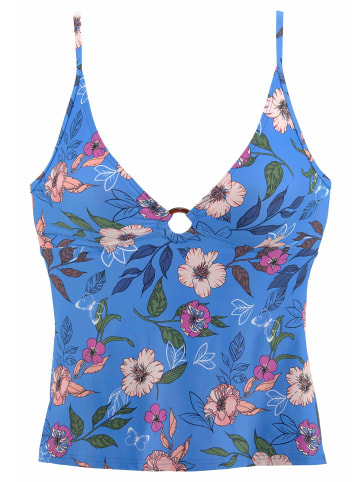 S. Oliver Tankini-Top in blau-bedruckt