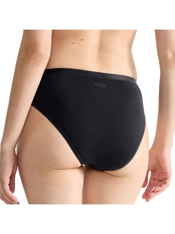 Sloggi Baumwolle, Single-Jersey Bio Slip 3er-Pack GO DAILY COTTON in schwarz