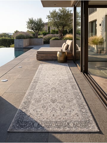 KADIMA DESIGN Outdoor-Teppich Orientalisch pflegeleicht Balkon Terrasse Outdoor in Beige