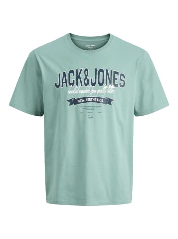 JACK & JONES PLUS T-shirt in Mineral Blue