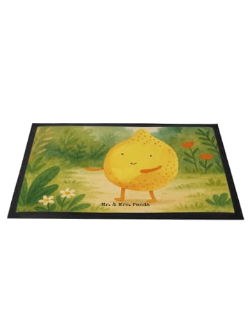 Mr. & Mrs. Panda Schmutzfangteppich Beste Freunde Zitrone Design... in Weiß