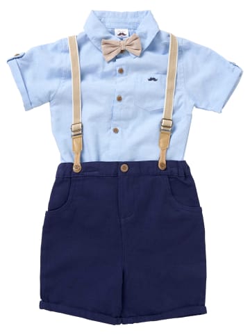 Little Gent 4tlg Set Frühling, Sommer in hellblau navy