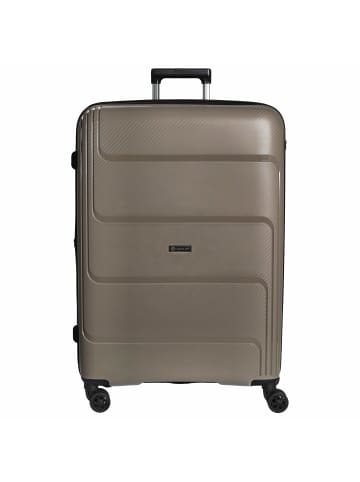 Check.In St. Louis - 4-Rollen-Trolley 77 cm erw. (altrosa) in taupe