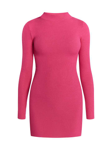 myMo Damen Strickkleid Mini in Pink