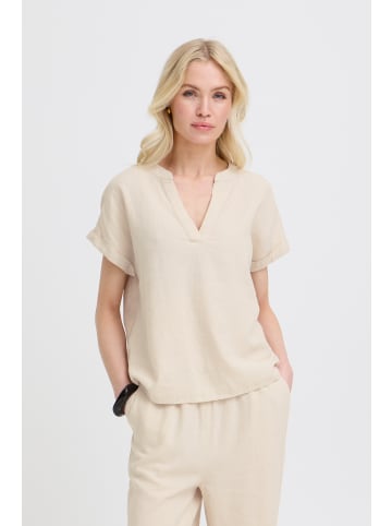 b. young Kurzarm-Bluse BYFALAKKA Regular fit in Rainy Day Melange