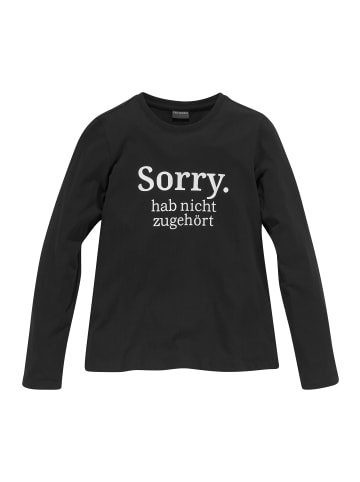 Kidsworld Langarmshirt in schwarz