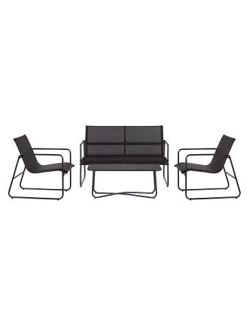 ebuy24 Sofa-set 4 teilig Schwarz 1 x 1 cm