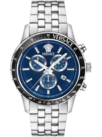 Versace Analoguhr für Herren in silber