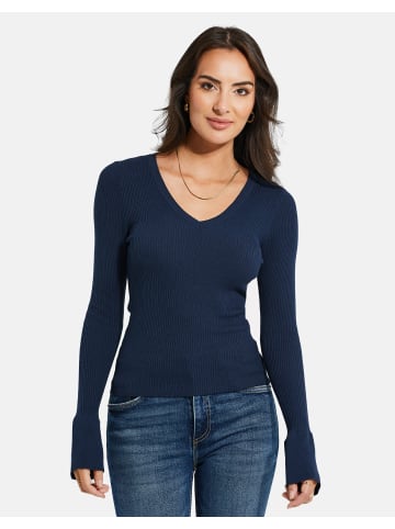 Threadbare Langarmshirt in Navy