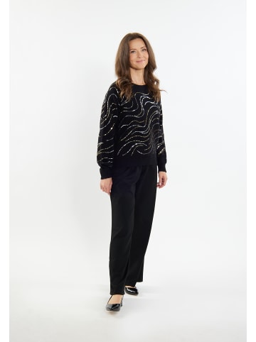 usha BLACK LABEL Strick Pullover in Schwarz