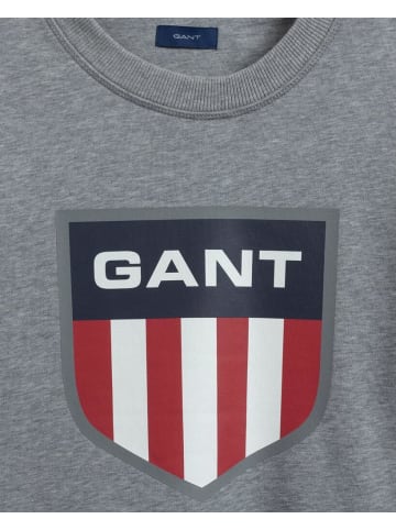 Gant Sweatshirt in grey melange