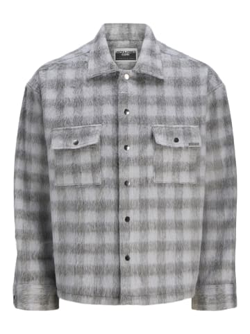 Jack & Jones Overshirt in Gray Flannel