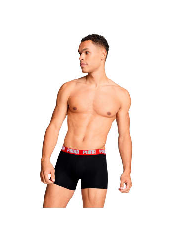 Puma Boxershort 2er Pack in Schwarz/Rot