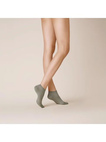 Kunert Sneakersocken Finest Cotton hautsympatisch in light grey