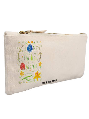 Mr. & Mrs. Panda Kulturbeutel Ostern Frohe Ostern mit Spruch in Weiß