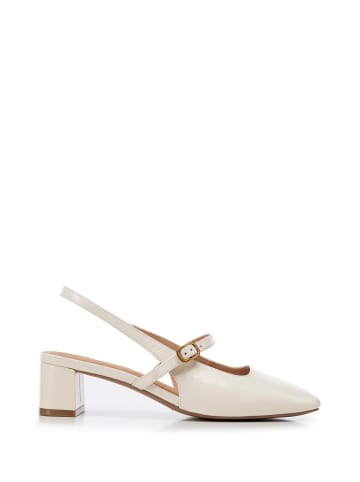 Wittchen Damenschuhe Mary Jane Pumps Mit Niedrigem Blockabsatz in Beige