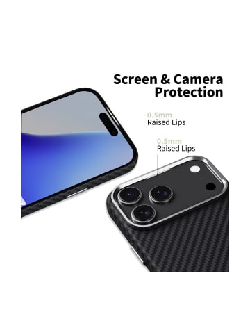 TechProtect TechProtect Ion Carbon magnetisch Hülle iPhone 17 Pro  Schwarz und in Schwarz