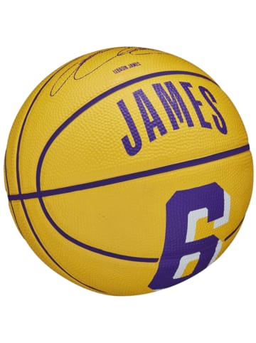 Wilson Wilson NBA Player Icon LeBron James Mini Ball in Gelb