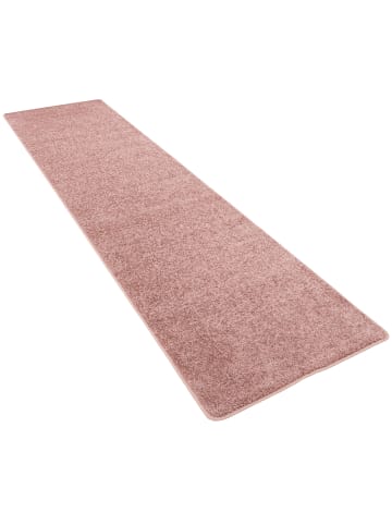 Snapstyle Hochflor Velours Läufer Teppich Luna in Altrosa