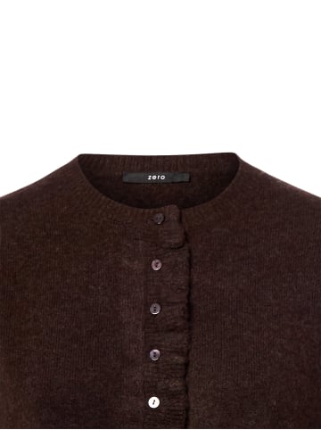 Zero Strickjacke in schoko - 0001