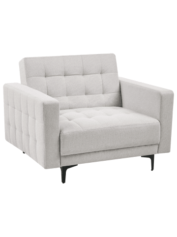 Beliani Sessel ABERDEEN in Grau/Schwarz - (W) 106 x (H) 83 x (L) 88 cm