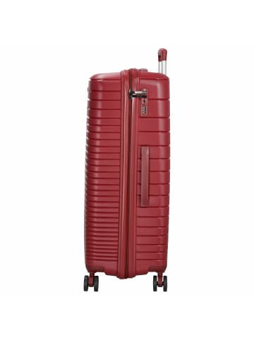 D&N Travel Line 4600 - 4-Rollen-Trolley L 75 cm (black) in wine red