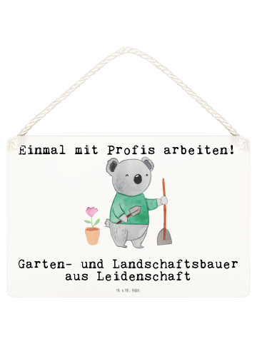 Mr. & Mrs. Panda Schild Garten- und Landschaftsbauer Leidenschaf... in Weiß