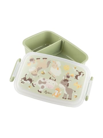 Sigikid Brotdose Farm Kinder Lunchbox in beige