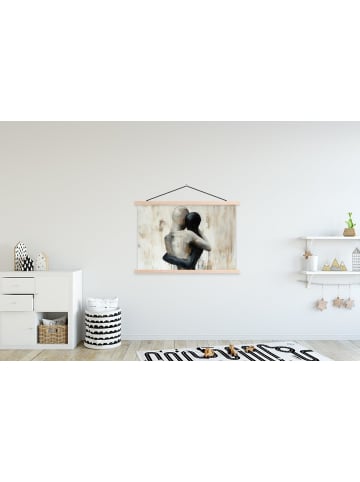 MuchoWow Poster mit Leiste Verbundene Figuren