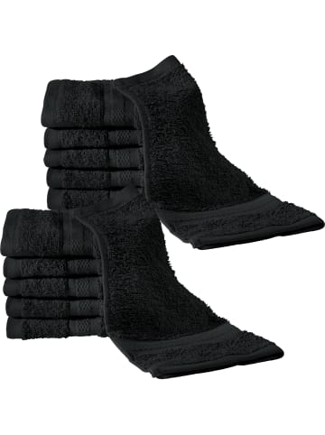 REDBEST Frottier Seiftuch 12er-Pack Chicago in schwarz