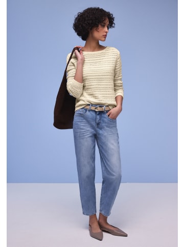 Street One Strukturpullover in Soft Beige