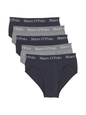 Marc O´Polo Bodywear Slip / Unterhose Elements Organic Cotton in Black/Beetle/Grey Melange