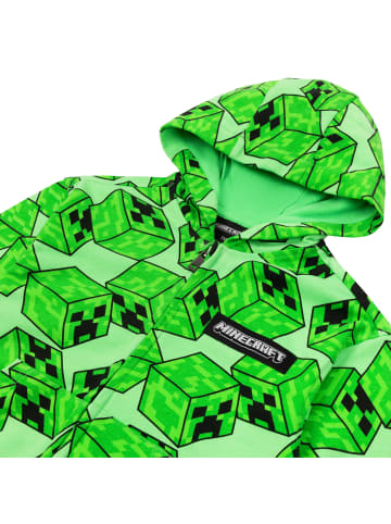 Minecraft Minecraft Jacke Sweatjacke mit Kapuze Creeper in grün