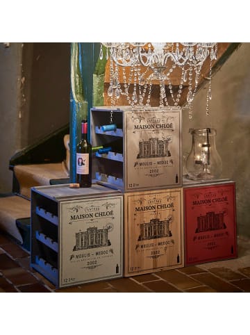 Butlers Butlers Weinregal VINOTHEK in Taupe