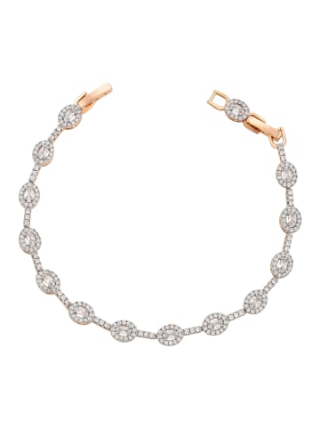 faina Women Crystal-Studded Bracelet in Rose Gold