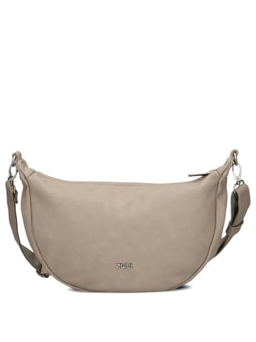 Zwei Mademoiselle M70 - Umhängetasche 34 cm (sand) in nubuk-cappuccino