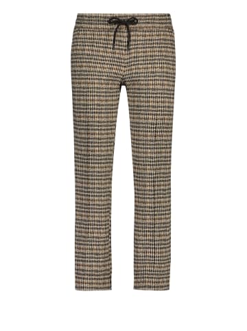 Liverpool Hose Ankle Trouser in Tan / Black Abstract