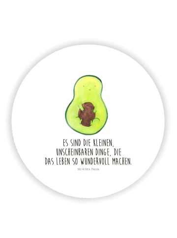 Mr. & Mrs. Panda Pinnwand Magnet Avocado Kern mit Spruch in Weiß